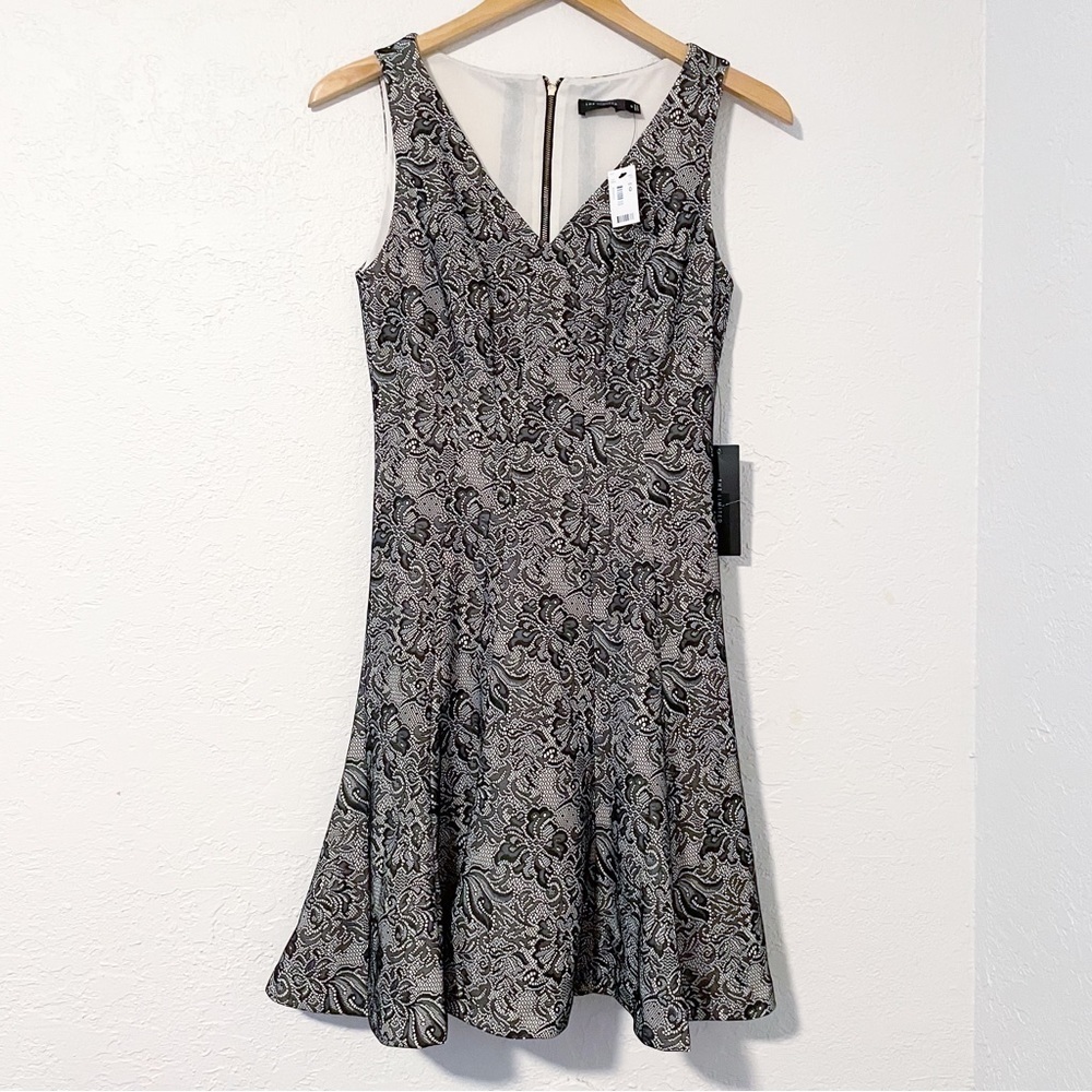 The Limited Womens Fit & Flare Lace Dress 0 Black Cocktail Romantic Coquette NWT